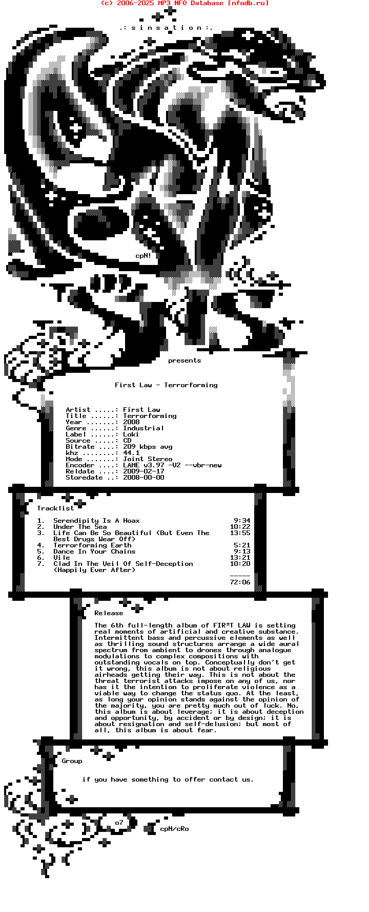 First_Law-Terrorforming-2008-SnS