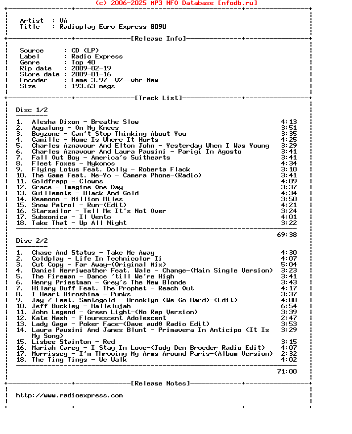 VA-Radioplay_Euro_Express_809U-2CD-2009-SC
