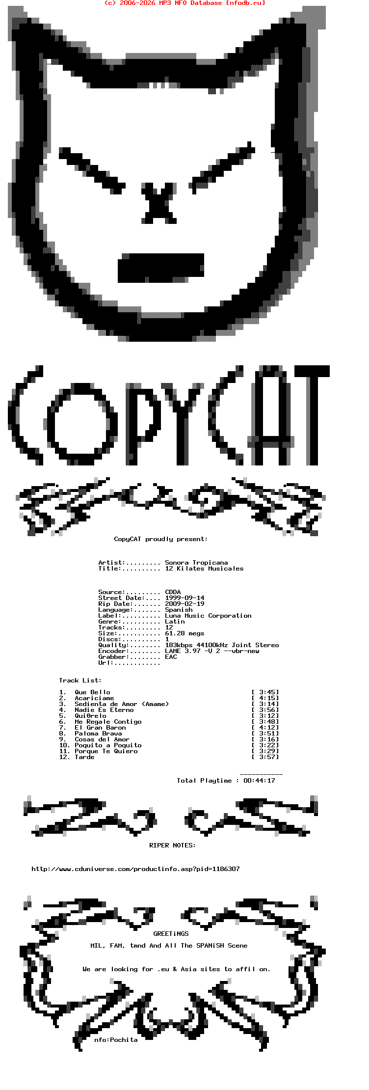 Sonora_Tropicana-12_Kilates_Musicales-SP-1999