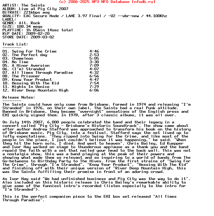The_Saints-Live_At_Pig_City_2007-(ADVANCE)-2009