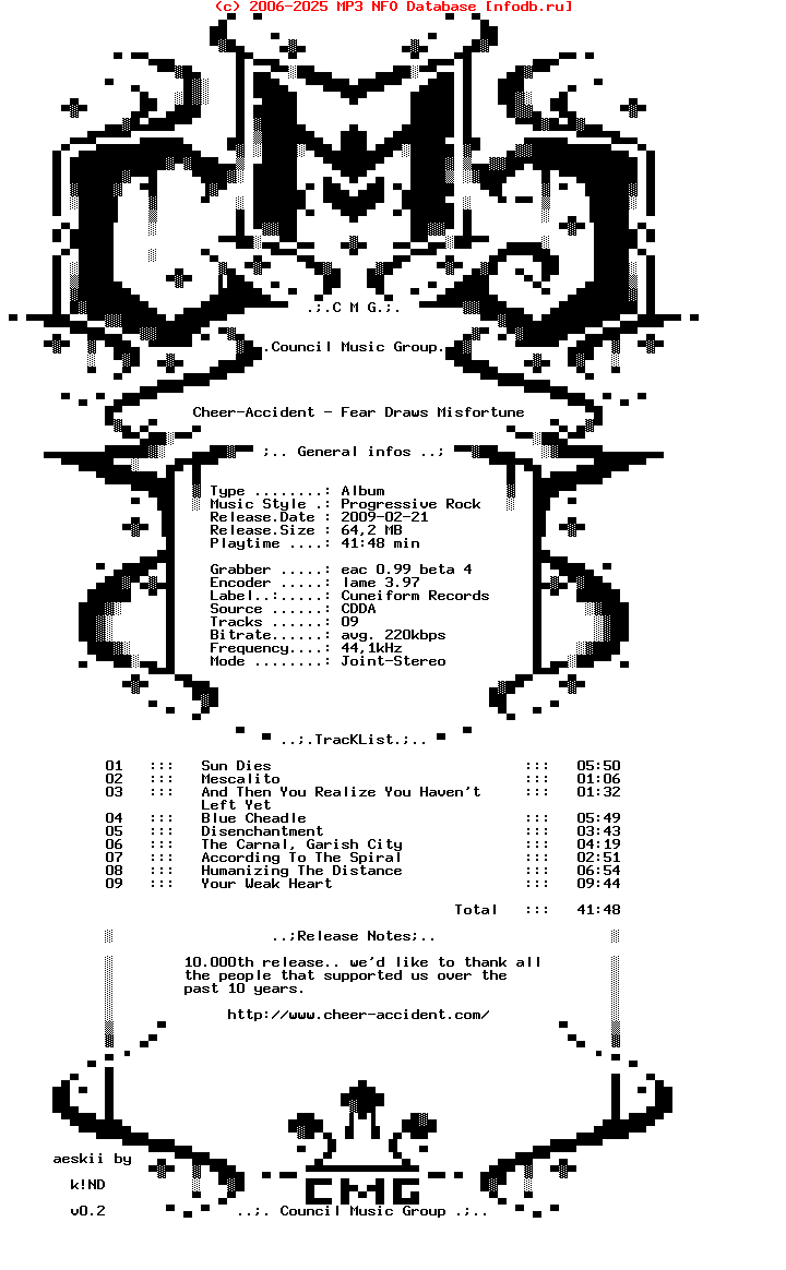 Cheer-Accident_-_Fear_Draws_Misfortune-2009-CMG