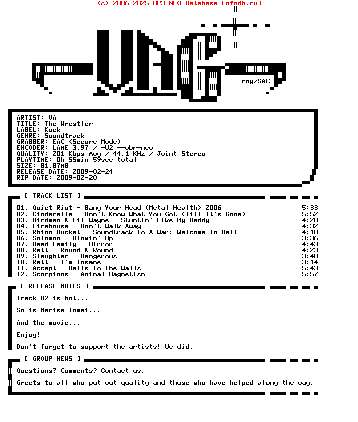 VA-The_Wrestler-Ost-2009