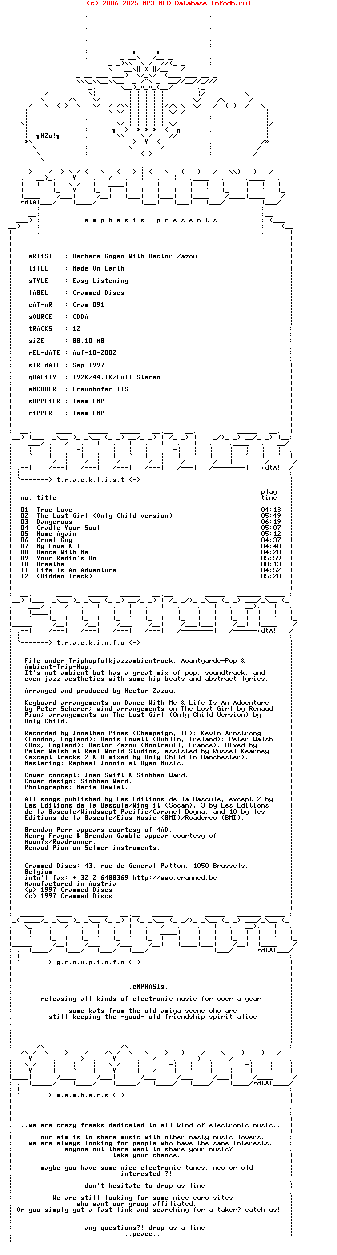 Barbara_Gogan_With_Hector_Zazou_-_Made_On_Earth-1997-EMP