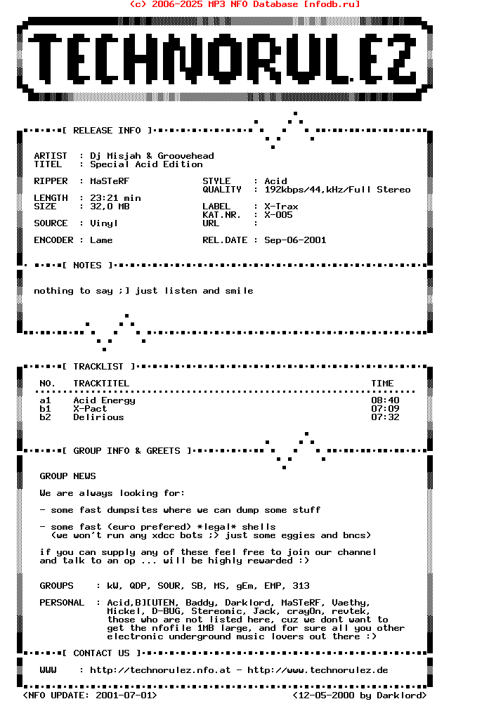 Dj_Misjah_And_Groovehead_-_Special_Acid_Edition_(X-005)-VLS-1995-TR