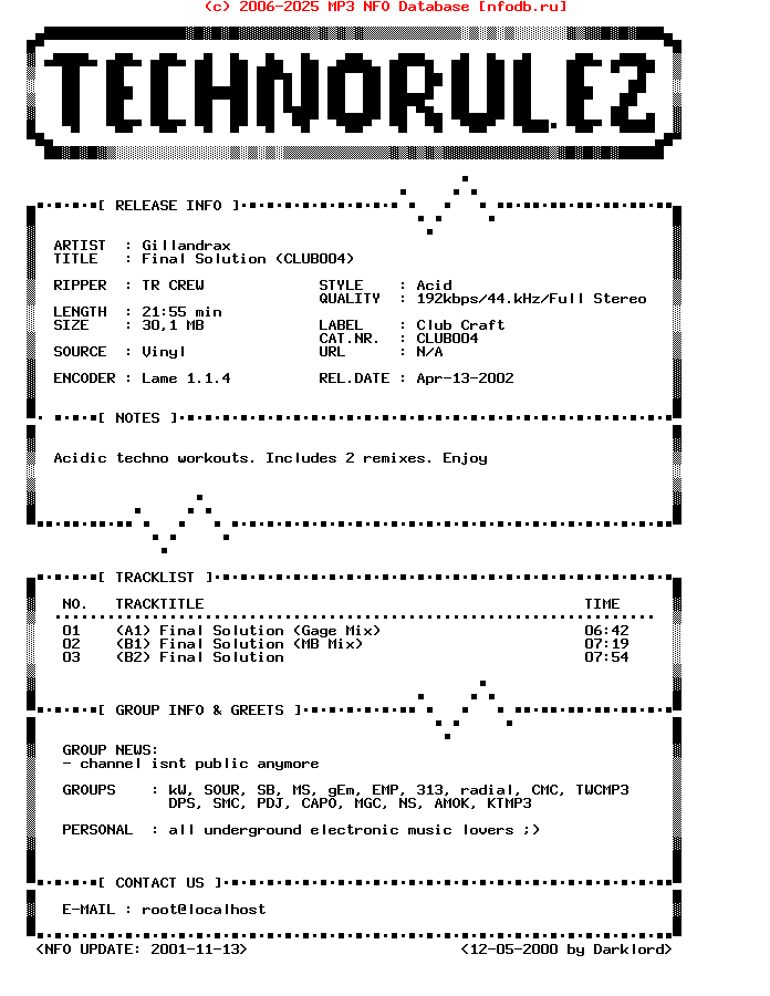 Gillandrax_-_Final_Solution_(CLUB004)-EP-1996-TR