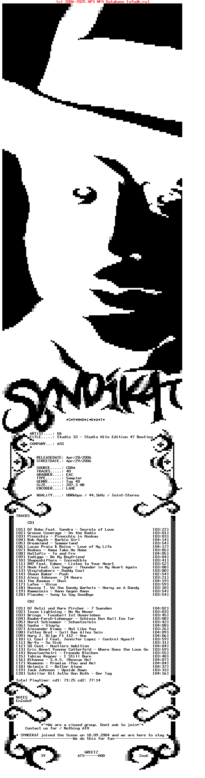VA_-_Studio_33_-_Studio_Hits_Edition_47-2CD-Bootleg-2006-SYNDIKAT
