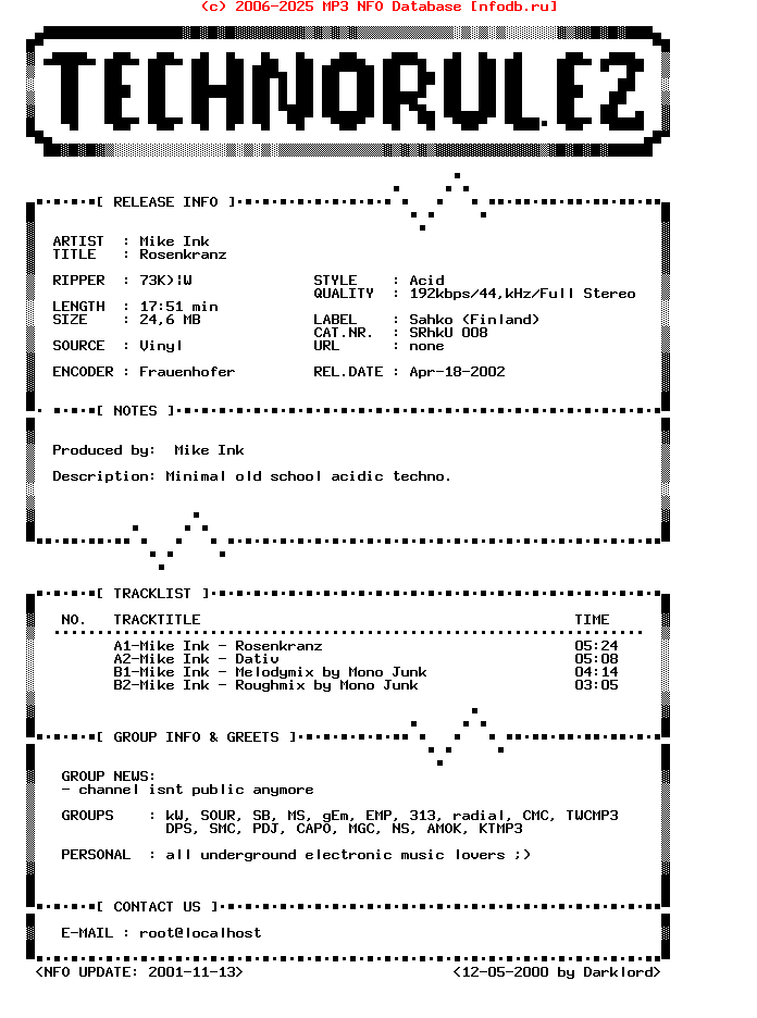 Mike_Ink_-_Rosenkranz_(SAHKO_008)-EP-1994-TR