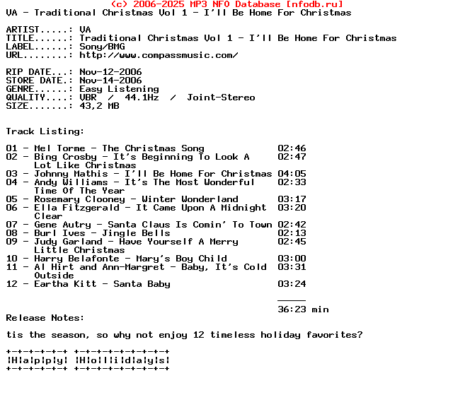 VA-Traditional_Christmas_Vol_1-Ill_Be_Home_For_Christmas-2006