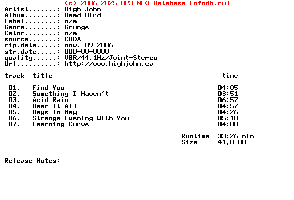 High_John-Dead_Bird-EP-2006