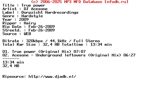 Dj_Acesone_-_True_Power-(DORPHARD002)-WEB-2009-My