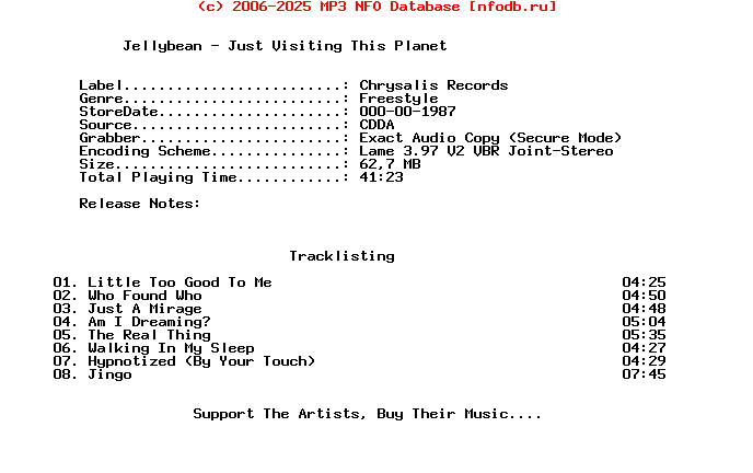 Jellybean-Just_Visiting_This_Planet-1987-C4