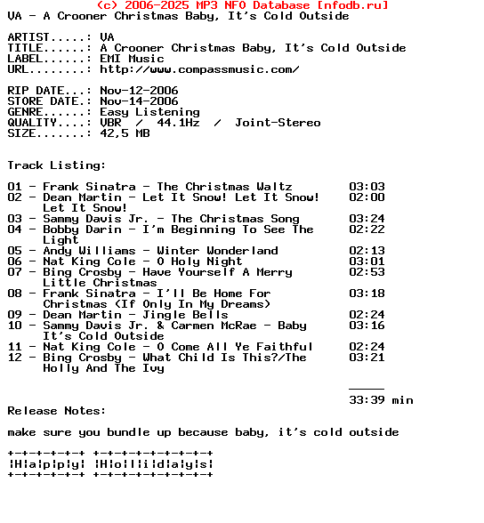 VA-A_Crooner_Christmas-Baby_Its_Cold_Outside-2006