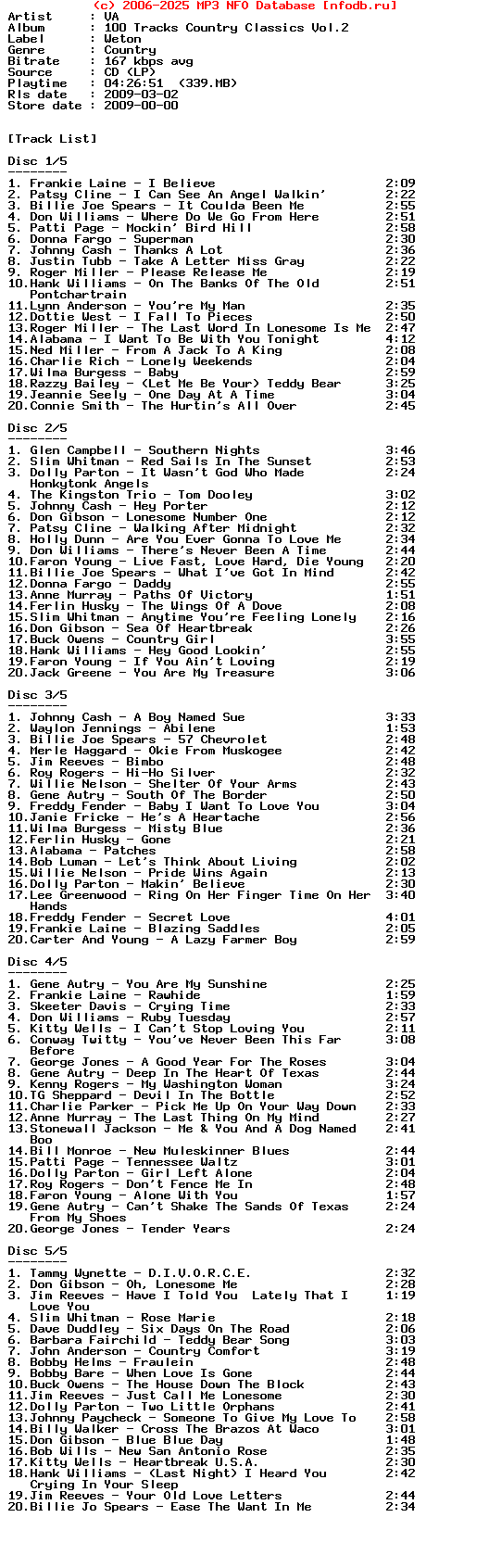 VA-100_Tracks_Country_Classics_Vol.2-5CD-2009-Wre