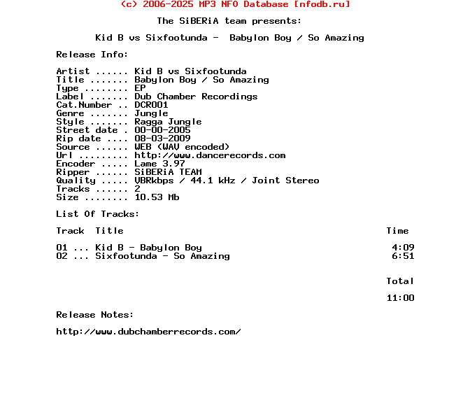 Kid_B_Vs_Sixfootunda--Babylon_Boy_So_Amazing-(DCR001)-WEB-2005-SiBERiA