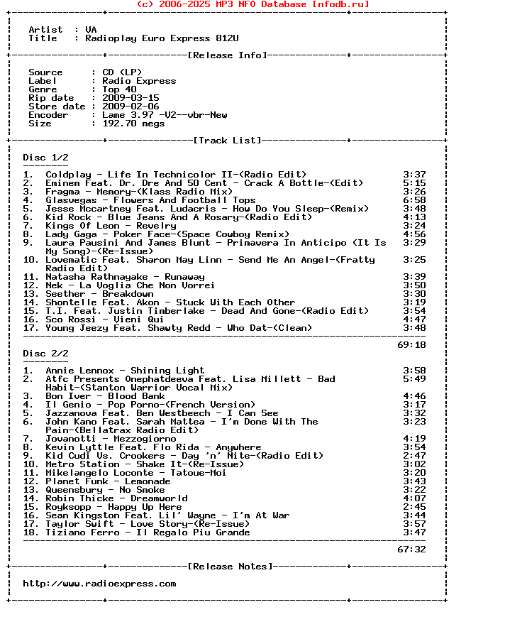 VA-Radioplay_Euro_Express_812U-2CD-2009-SC