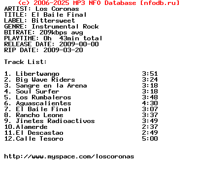 Los_Coronas-El_Baile_Final-2009