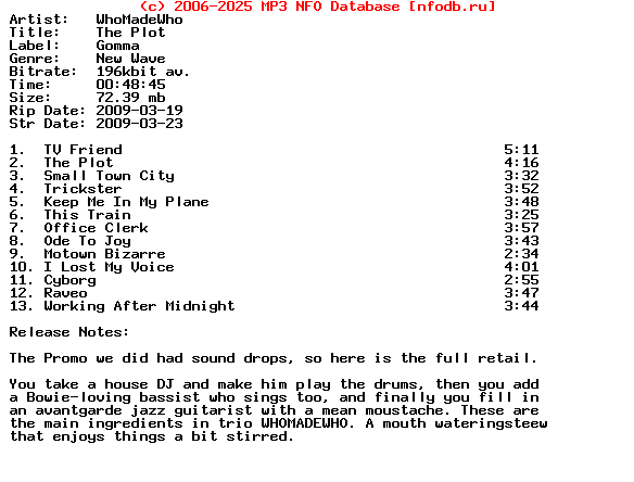 Whomadewho-The_Plot-2009