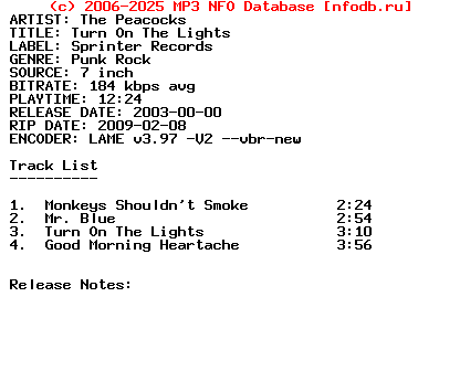 The_Peacocks-Turn_On_The_Lights-VLS-2003-Sdr