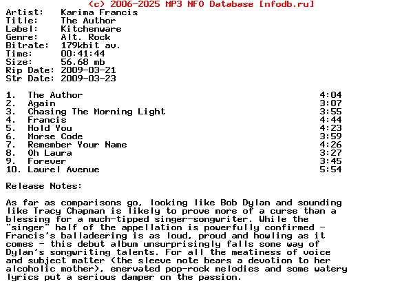 Karima_Francis-The_Author-2009-Dv8