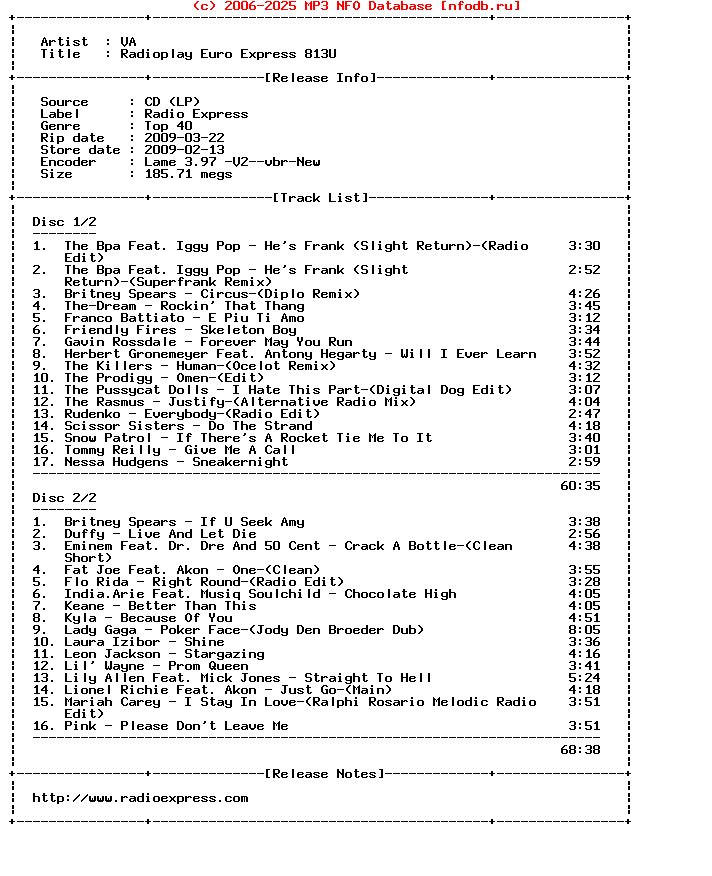 VA-Radioplay_Euro_Express_813U-2CD-2009-SC
