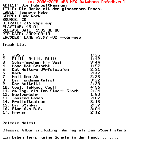 Die_Ruhrpottkanaken-Die_Barke_Mit_Der_Glaesernen_Fracht-DE-1995-Sdr