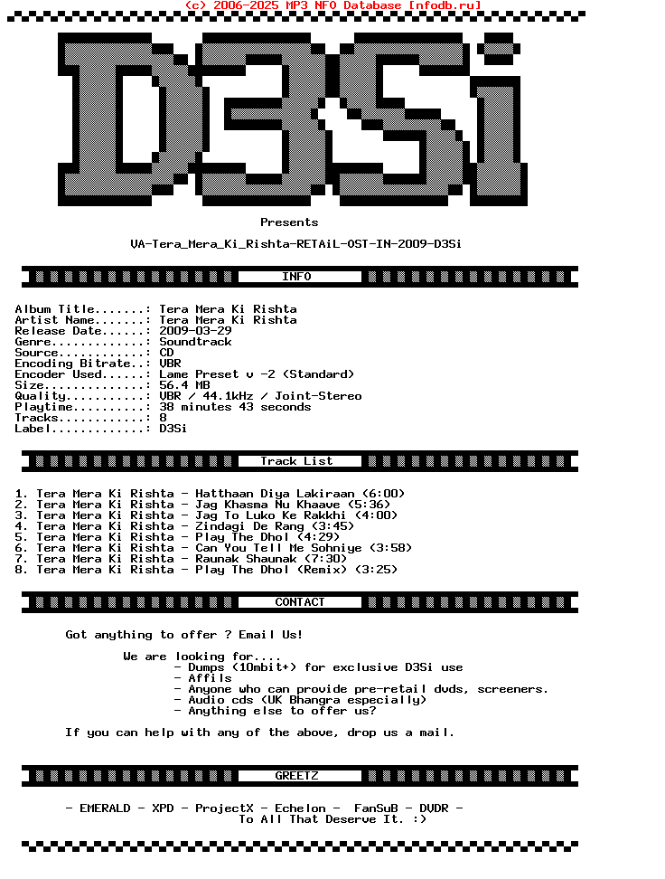 VA-Tera_Mera_Ki_Rishta-Retail-In-2009-D3Si