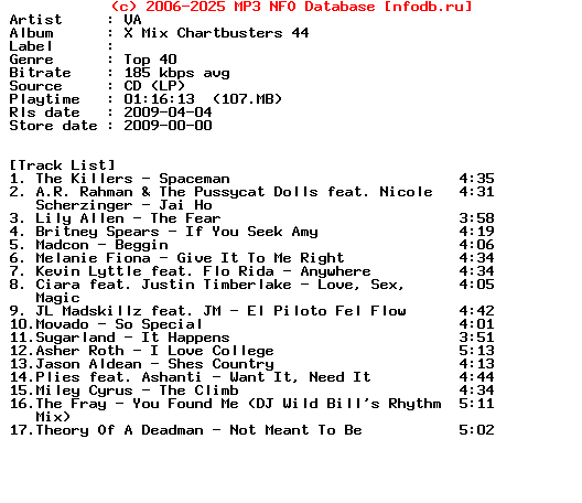 VA-X_Mix_Chartbusters_44-2009