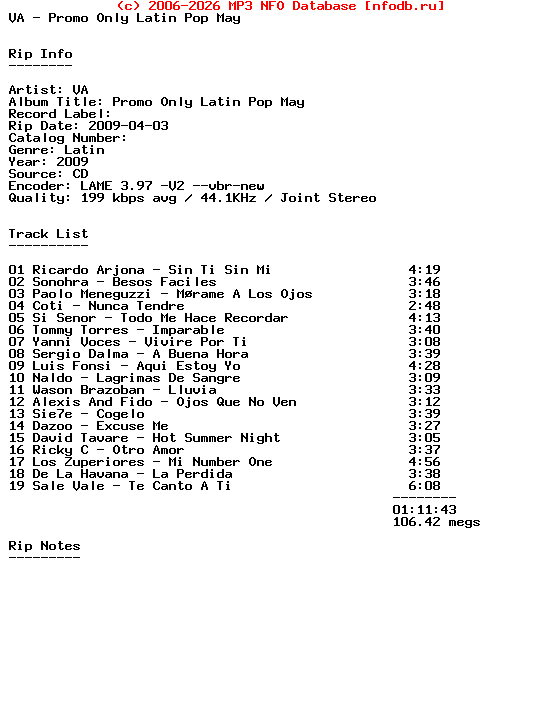 VA-Promo_Only_Latin_Pop_May-SP-2009