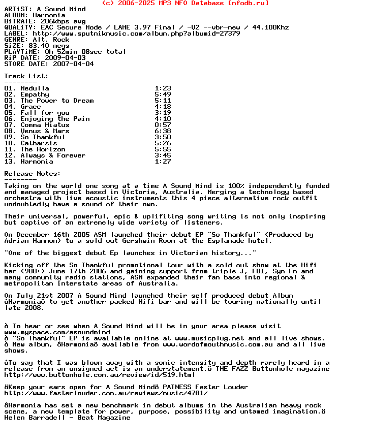 A_Sound_Mind-Harmonia-2007