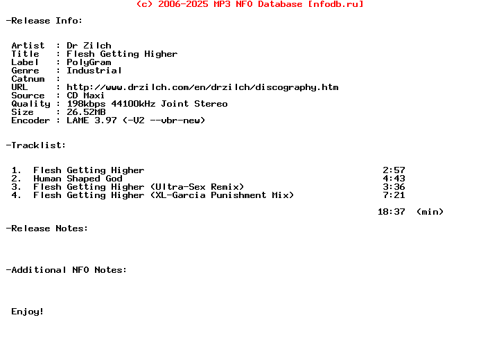 Dr_Zilch-Flesh_Getting_Higher-Promo_CDM-1999