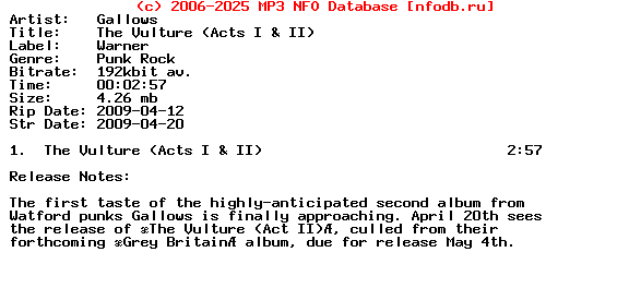 Gallows-The_Vulture_(ACTS_I_AND_II)-(PROMO_CDS)-2009-Dv8