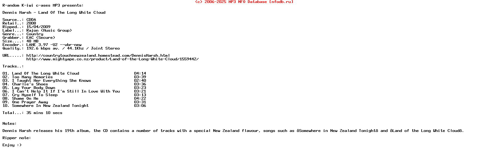 Dennis_Marsh-Land_Of_The_Long_White_Cloud-2008-Rkcmp3