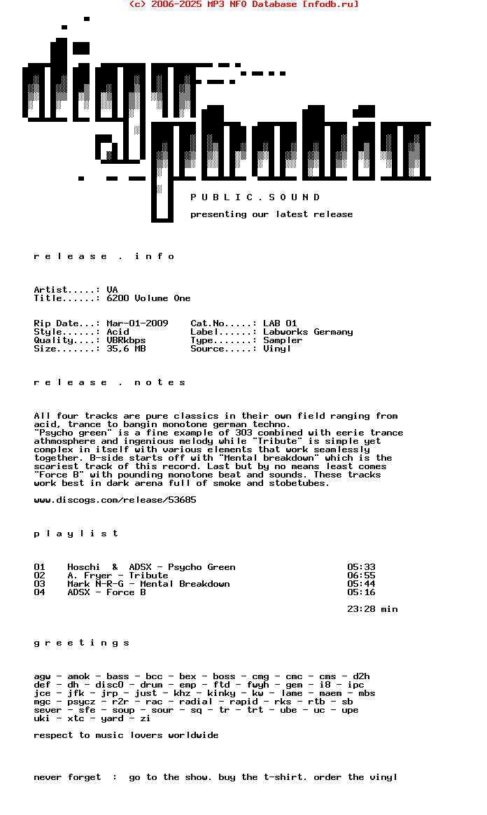 VA-6200_Volume_One-(LAB_01)-Vinyl-1991-DPS