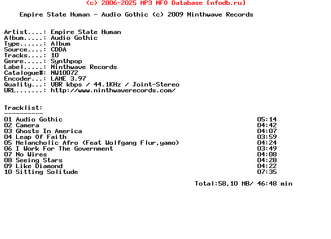Empire_State_Human-Audio_Gothic-2009-AMOK