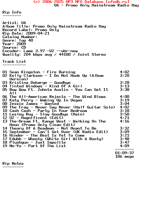 VA-Promo_Only_Mainstream_Radio_May-2009