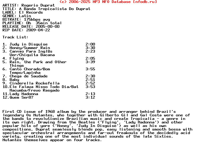 Rogerio_Duprat-A_Banda_Tropicalista_Do_Duprat-2005