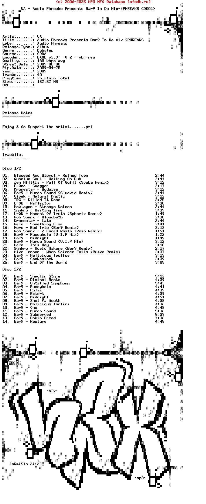 VA-Audio_Phreaks_Presents_Bar9_In_Da_Mix-(PHREAKS_CD001)-2CD-2009