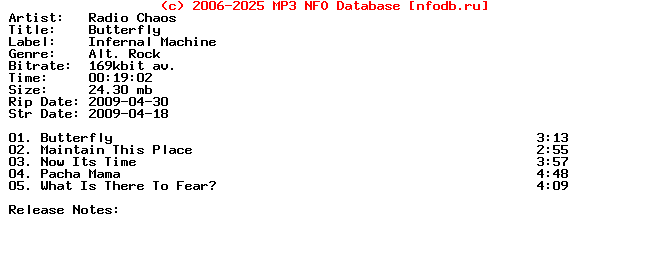 Radio_Chaos-Butterfly-(PROMO_EP)-2009