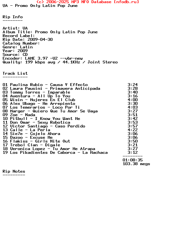 VA-Promo_Only_Latin_Pop_June-SP-2009