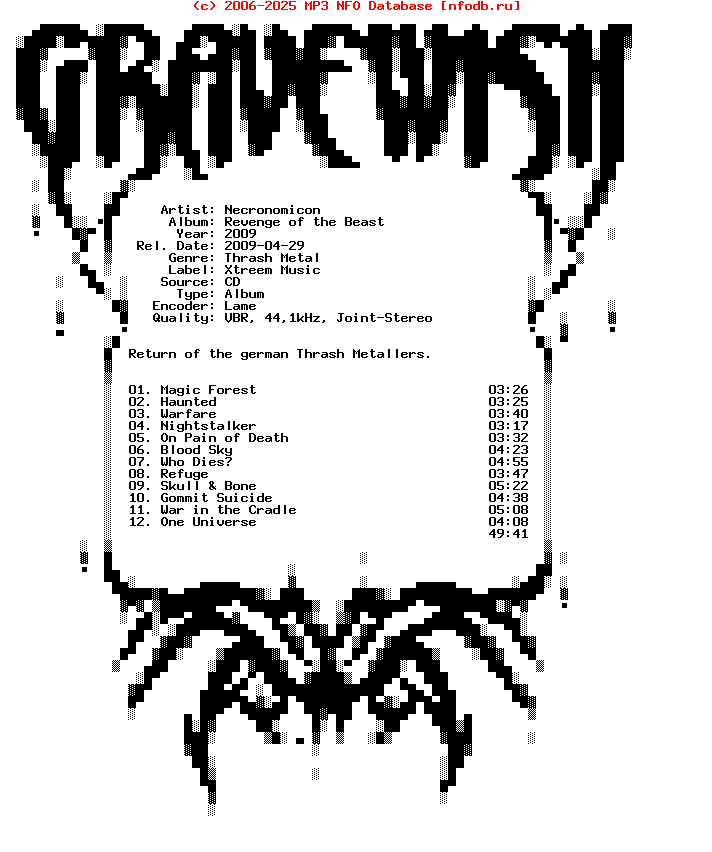 Necronomicon-Revenge_Of_The_Beast-2009-Gw