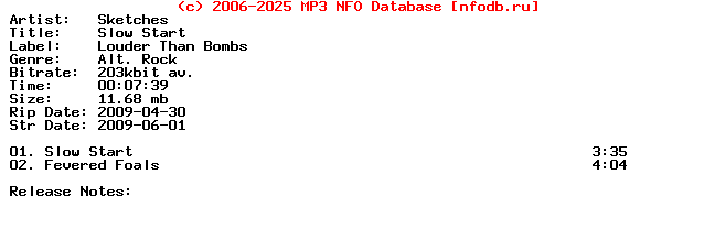 Sketches-Slow_Start-(PROMO_CDS)-2009