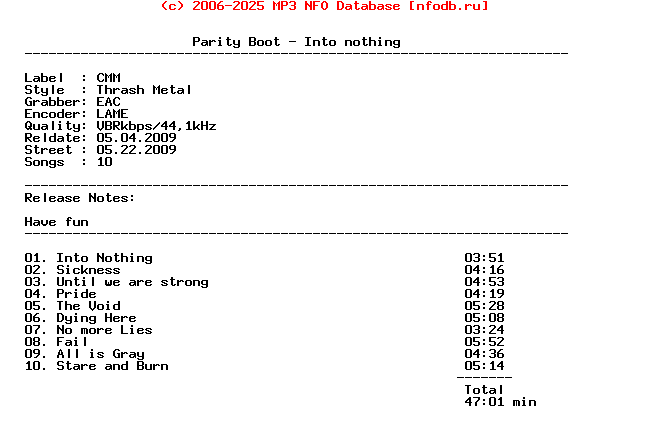 Parity_Boot--Into_Nothing-Promo-2009-UBE