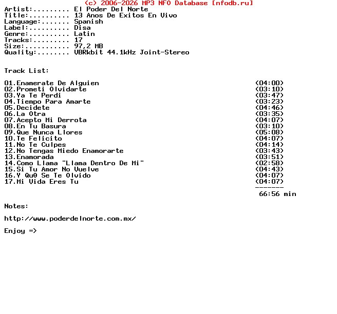 El_Poder_Del_Norte-13_Anos_De_Exitos_En_Vivo-SP-2006