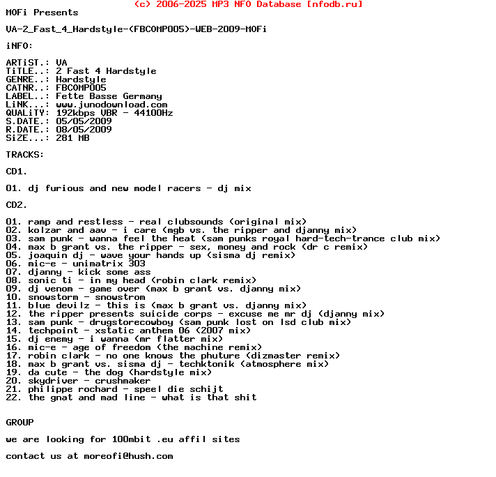 VA-2_Fast_4_Hardstyle-2CD-(FBCOMP005)-WEB-2009