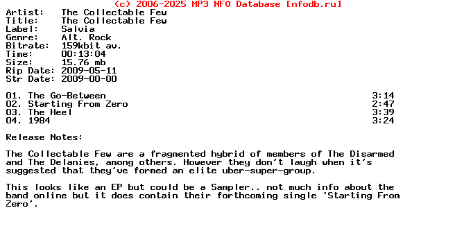 The_Collectable_Few-The_Collectable_Few-(PROMO_EP)-2009