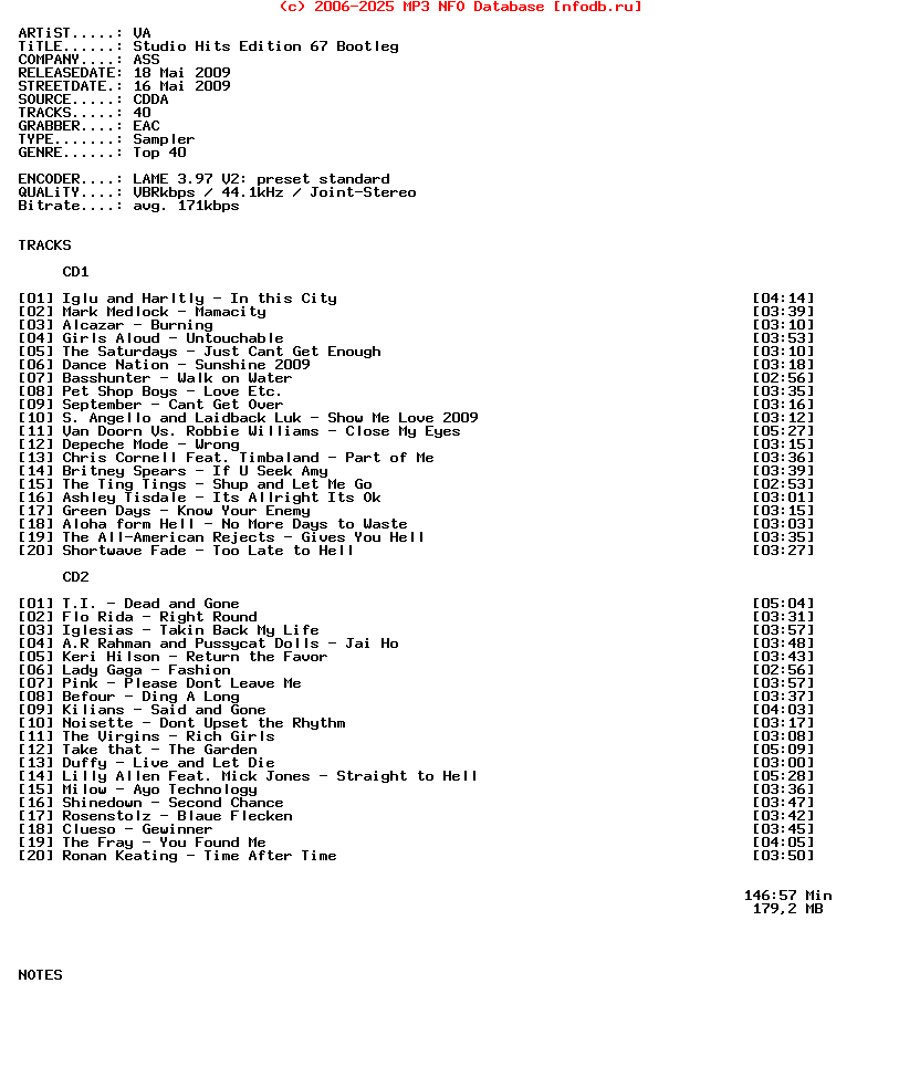 VA_-_Studio_Hits_Edition_67-2CD-Bootleg-2009-SYNDIKAT