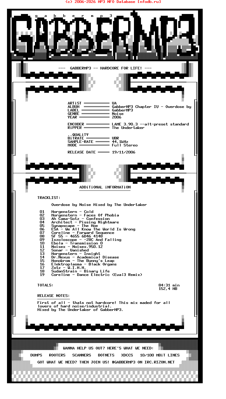 VA-Gabbermp3_Chapter_Iv_-_Overdose_By_Noise_Mixed_By_The_Undertaker-2006-gMP3