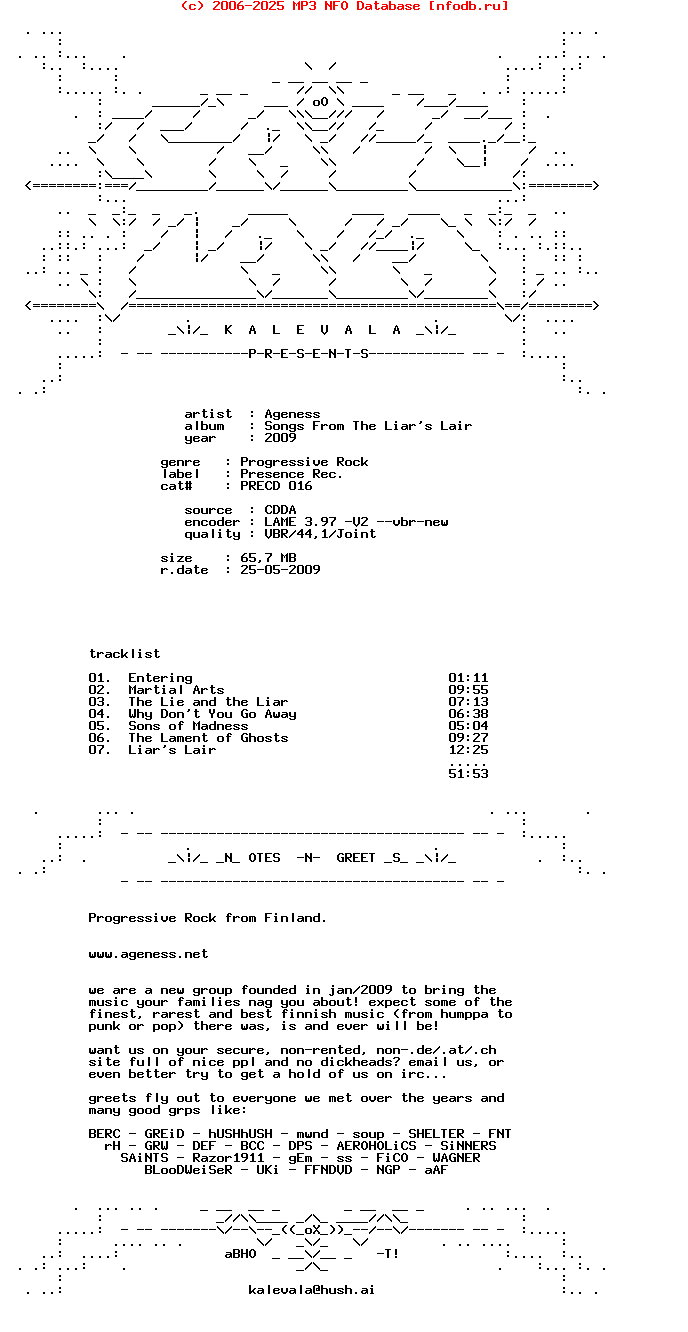 Ageness-Songs_From_The_Liars_Lair-2009-KALEVALA