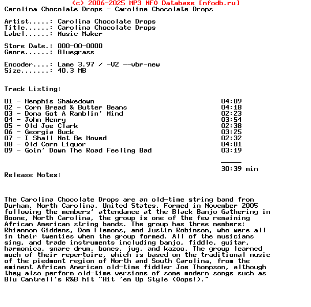 Carolina_Chocolate_Drops-Carolina_Chocolate_Drops-2009-MTD