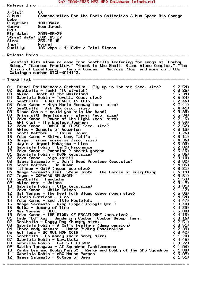VA-Commemoration_For_The_Earth_Collection_Album_Space_Bio_Charge-3CD-2009